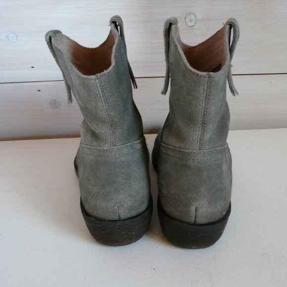 FAT FACE LADIES Pull On SUEDE LEATHER ZIP ANKLE SHORT BOOTS 7.5 EU 38 - Picture 5 of 13